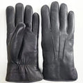 Sample Support Factory Direct Approval Thick Winter Warmth Sheepskin Leather Lining Leather Mittens Classic Fashion Gloves