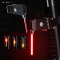 IRONDOENKY LED Waterproof Battery-Powered Portable Aluminum Alloy USB Rechargeable Bicycle Tail Light with Seat Tube Mount