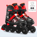 EACH Wholesale Full Flashing Wheel Roller Skates Size Adjustable Brake Removable Children Roller Skates for Boys and Girls