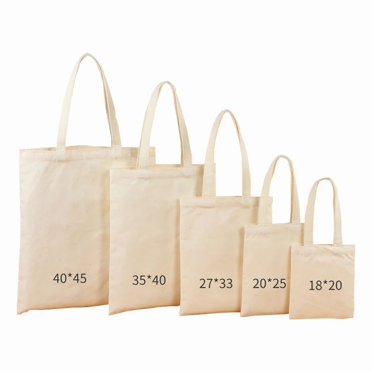Wholesale Cotton Large Shopping Tote Bag with Zipper and Pocket Custom Printed Logo Customizable Colors Canvas Tote Bags