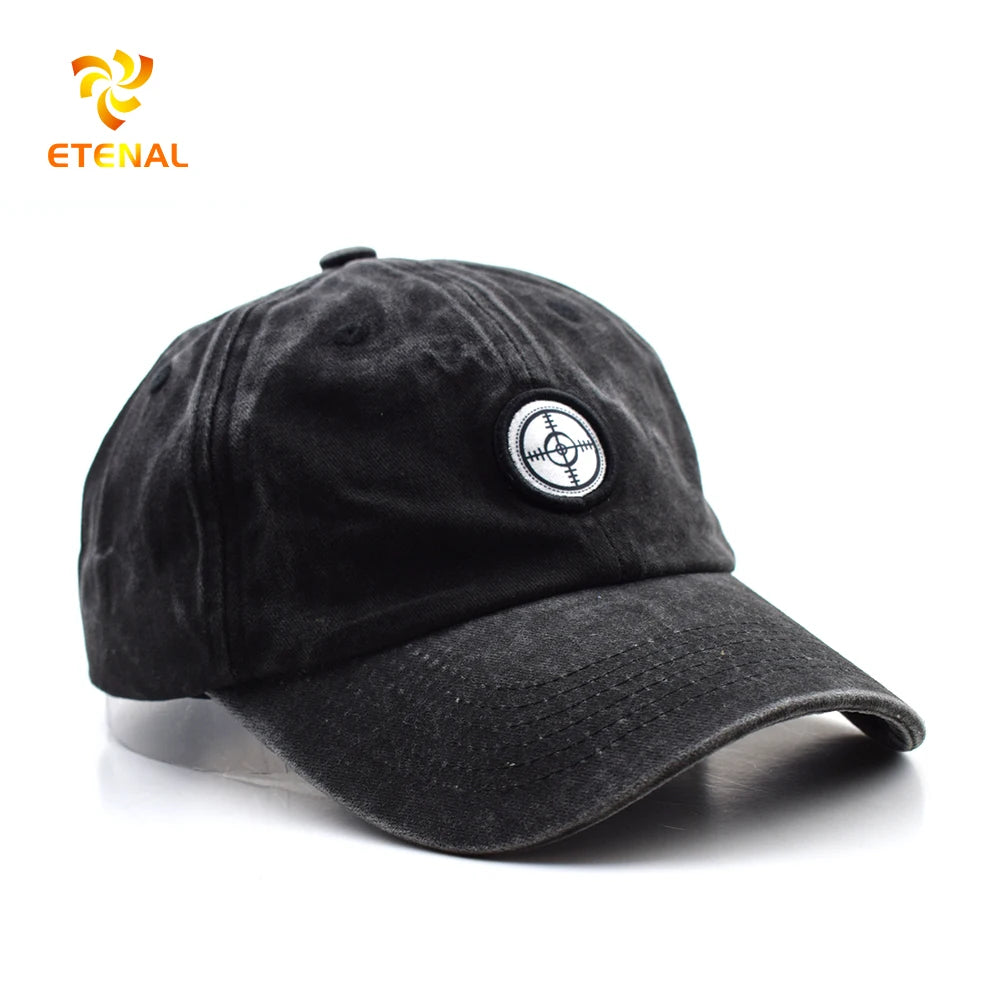 6-Panel High Crown Unstructured Cotton Baseball Cap Washed Oxford Leopard Dot Hip Hop Casual Snapback for Outdoor Sun Sport