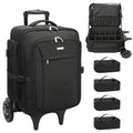 Relavel Waterproof Makeup Backpack Professional Rolling Extra Large Makeup Artist Train Case Trolley Cosmetics Travel Bag