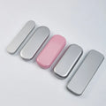 Silvery Mental Rectangular Storage Pencil Box for Office Children's Stationery Durable Metal Hinged Boxes Pen Tin Box