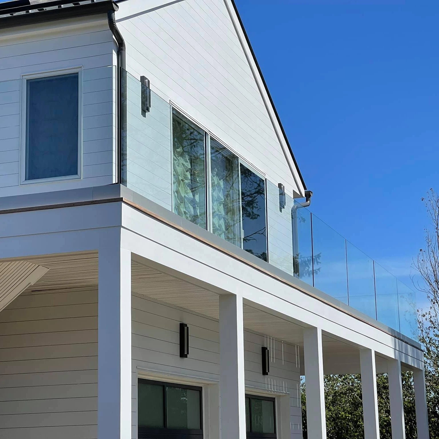 YL Easy Install  Aluminum U Channel Glass Balustrade Frameless Glass Railing