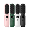 New Arrival Professional Wireless TYPE C Rechargeable Portable Hair Straightener Brush Negative Ion Home Travel Cordless