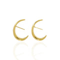 All Match C-Shaped Stud Earrings Minimalist Earring S925 Sterling Silver C Cuff Earring