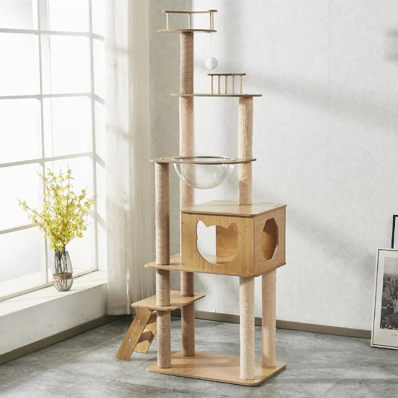 Cat Toys Tree Pets Hammock Sisal Post Climbing Frame Toy Cat Scratching Board Climbing Frame Factory Direct Sales