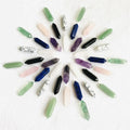 Wholesale Natural Double Terminated Point Crystal Healing Stone Hexagonal Pendulum Pendant