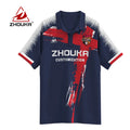 Wholesale Custom Design Football Jersey Casual Sports Sublimation Print Pattern  Soccer Jersey Uniforms Polo Shirts