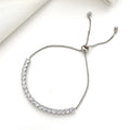 Customized 14K 18K White Gold Adjustable Tennis Bracelet 2mm 3mm 4mm Round Lab Grown Diamond Tennis Bracelet Fine Jewelry