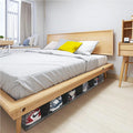 2 Pack Sturdy Rectangle Injection-Molded Plastic PP Foldable Eco-Friendly Modern Household Bed Shoe Storage Save Space