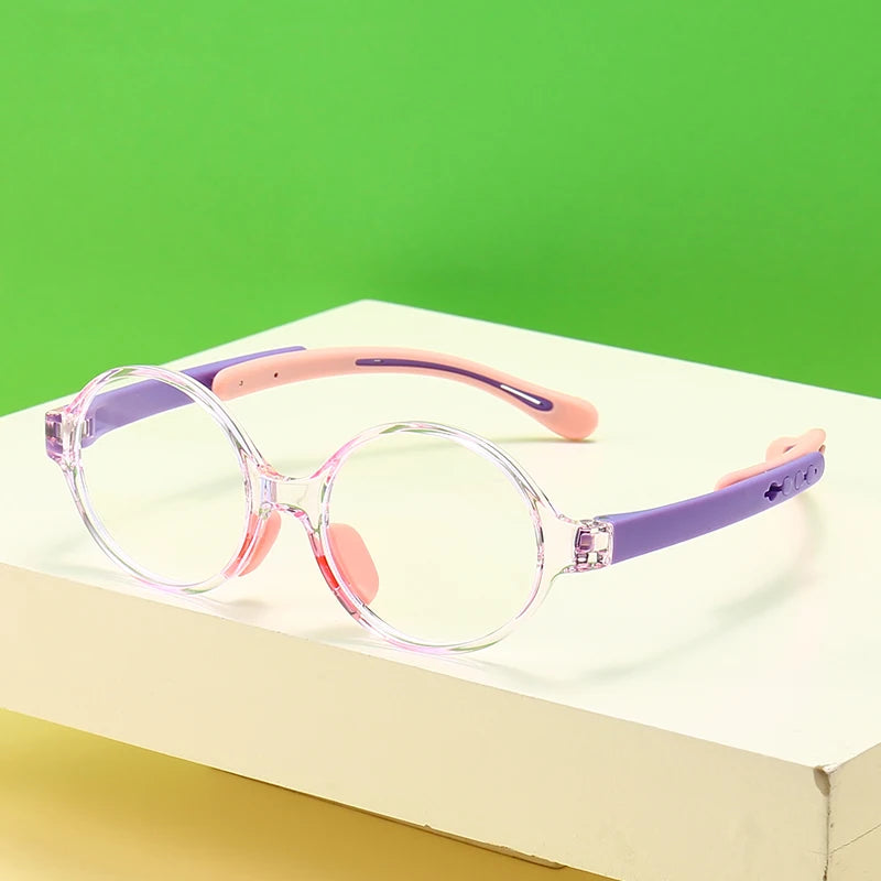 New Model Retractable Temples Kids Glasses Anti Blue Light Frame TR90 Glasses