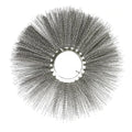 High hardness galvanized wire sweeper wafer brush spare parts for cleaning equipment
