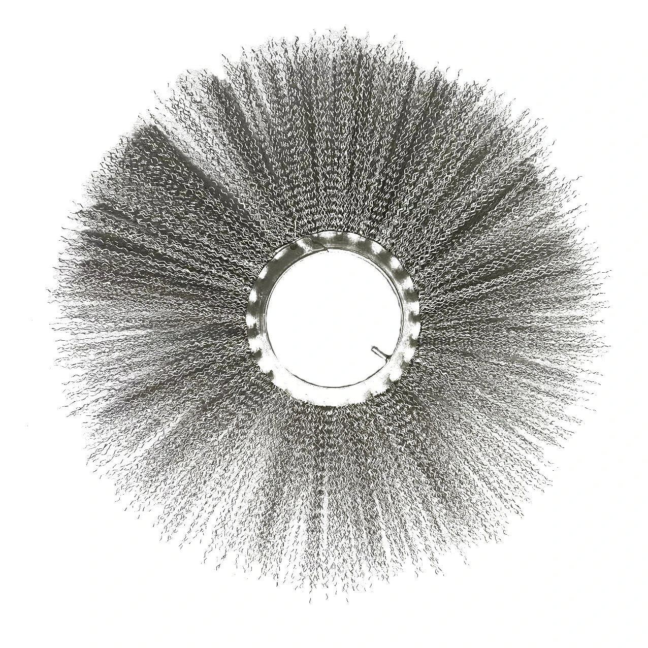 High hardness galvanized wire sweeper wafer brush spare parts for cleaning equipment