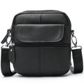 Marrant Fashion Black Crossbody Bag Men Small Genuine Leather Messenger Bag Shoulder Bag Man