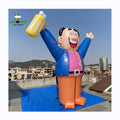 Custom Made Factory Price Giant Inflatable Abraham Holland Doll Balloon with Beer Cup
