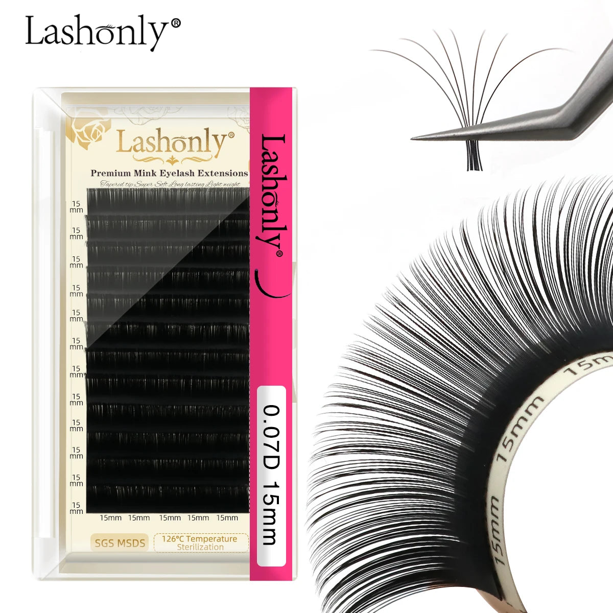 Mega Volume Eyelash Extensions Easy Fan Lashes 0.03 0.05 0.07 Volume Synthetic Hair Thick Style  Model Korean PBT Fiber