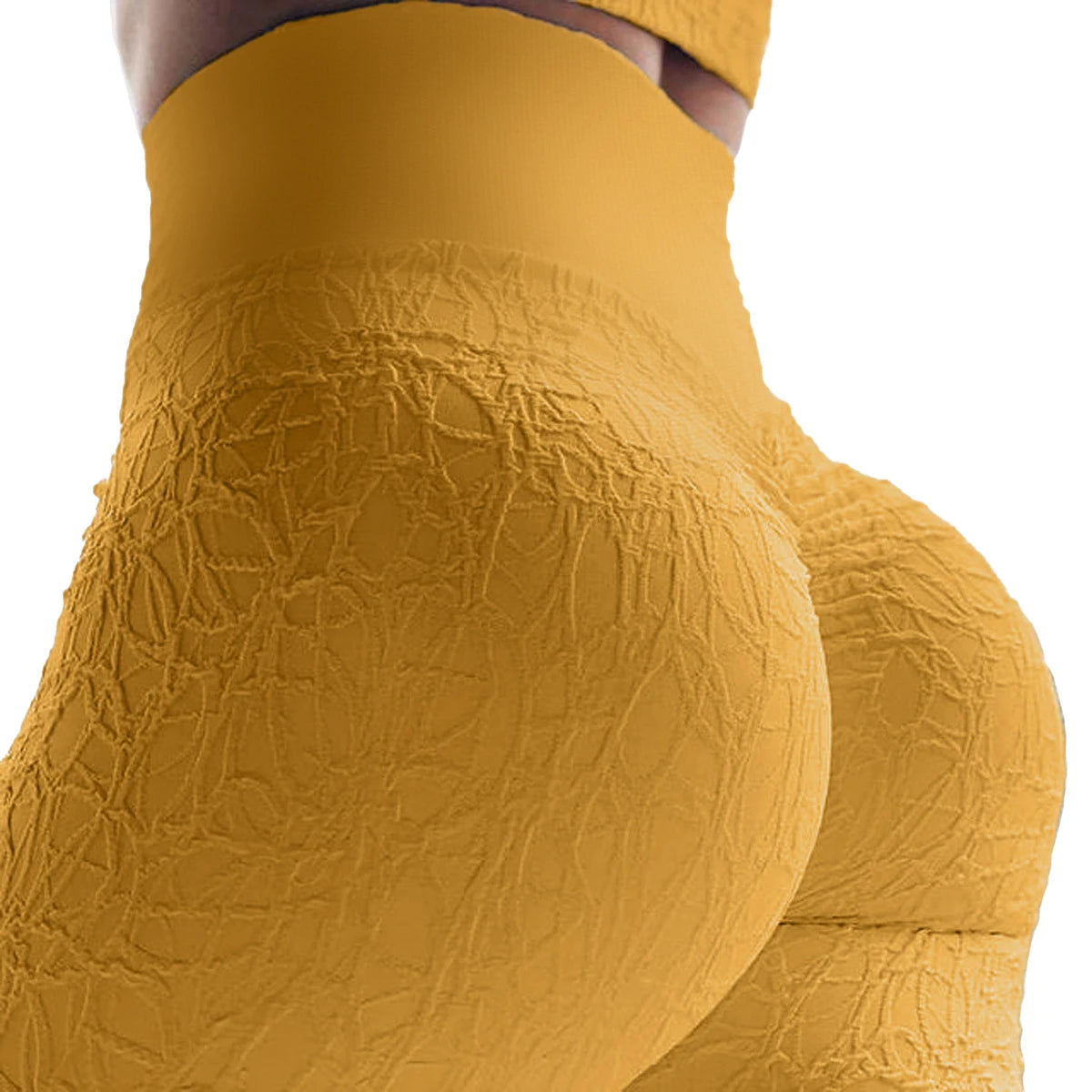 Fashion New Style Womens Seamless Squat Proof Yoga Leggings Gym Scrunch Butt Workout Jacquard Yoga Pants