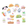 Good Quality Bulk Stock Happy Garden Farm Theme Flat Back Resin Accessories Diy
