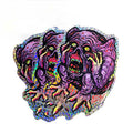 Adhesive Laser Prismatic Hologram Sticker Label Die Cut Holographic Car Window Sticker