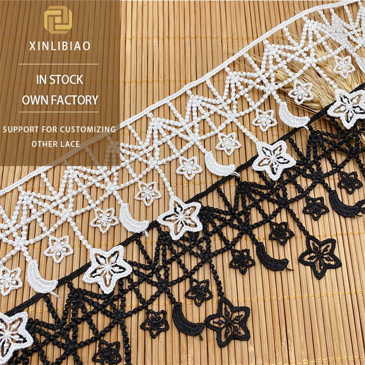 Water Soluble Embroidery Polyester Fringe Star Lace Children's Clothing Accessories Skirt Hem Lace