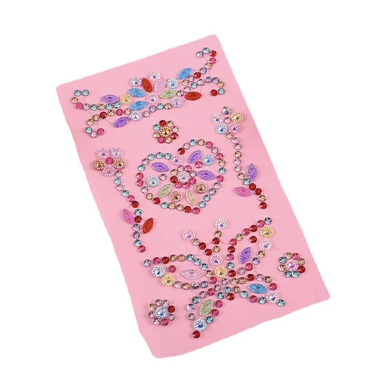 Zhongli Power INS Safe Silver Temporary Tattoo Stickers Cat Eyes Model XX Rhinestone Accessories Music Festival Party Girls