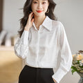 8931# Long Sleeve Ladies Shirts Casual Spring Autumn Fashion Women Blouse Tops Clothes Blusa Elegant