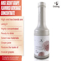 Doking Bubble Tea Ingredient Flavored Concentrate Syrup Grape Concentrate Syrup Purple Grape Syrup for Bubble Tea Smoothie Drink