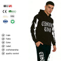 Custom Puff Printed Solid Lined Heavyweight Cotton Knitted Fabric Eco-Friendly Autumn Sweatpants Hoodie Set Men Distressed