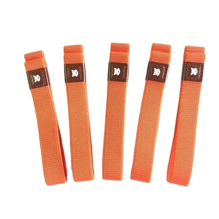 Eco-Friendly Custom Logo Lunch Box Elastic Band Cutlery Strap Fork Hook Polyester/Nylon Material School Use Hook Loop Tapes