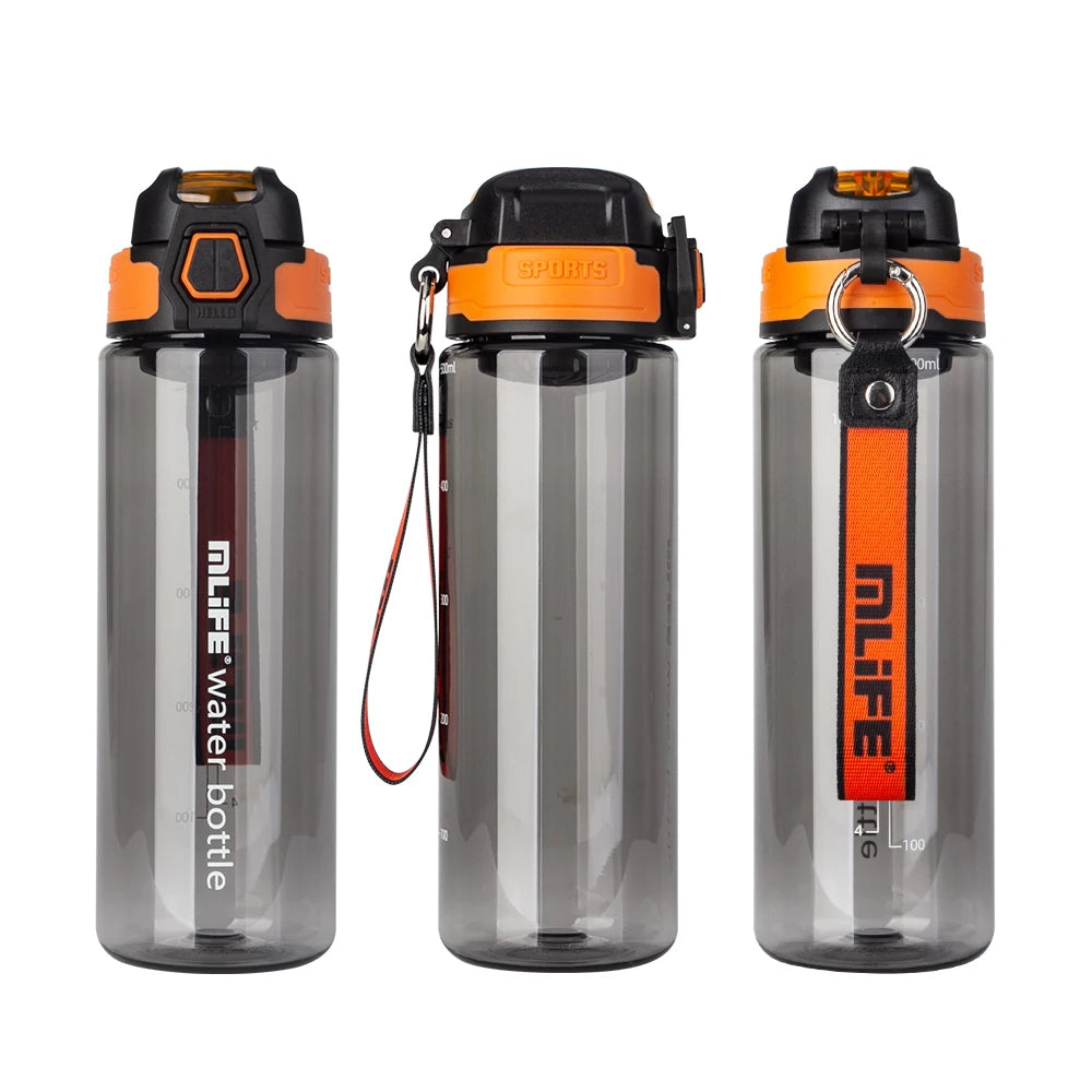 500ml Go School Tritan Sports Water Bottle for Kids BPA Free Removable Lanyard Child Cup for Gym Outdoor Activities