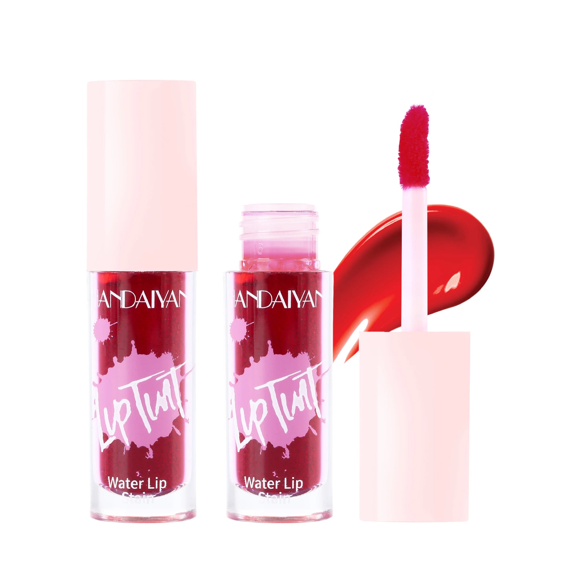 HANDAIYAN Lip Tint Matte Liquid Lipstick Long-Lasting Stain Lip Gloss Waterlight Non-Stick Lip Makeup Transfer-Proof Lipcolor