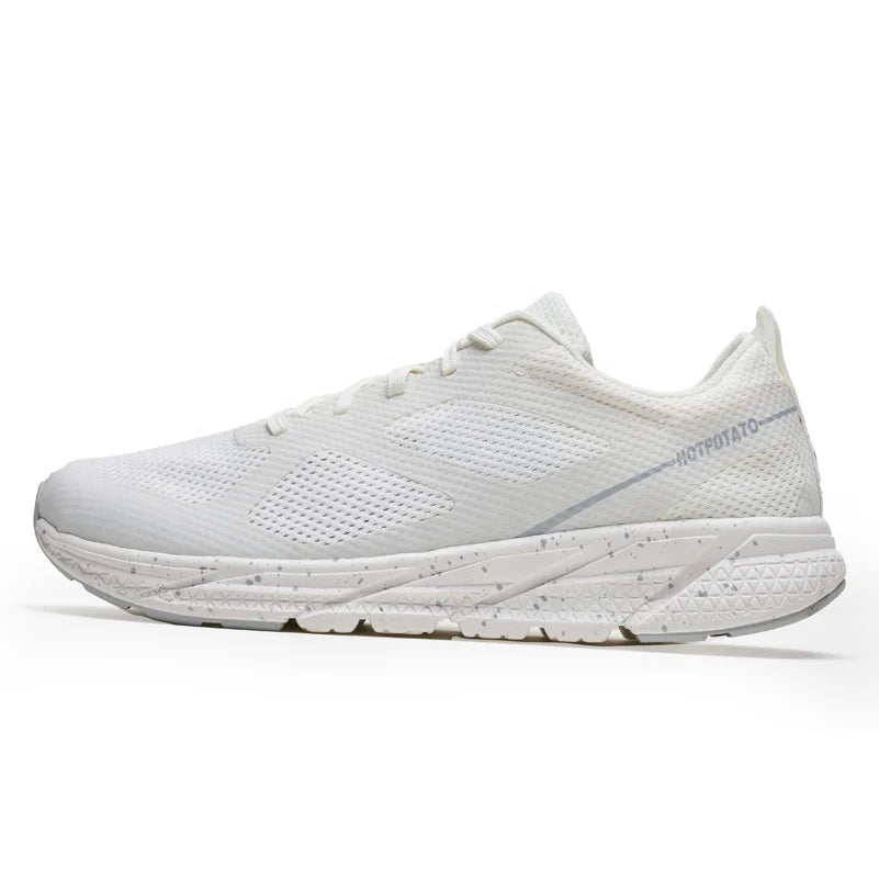 HOTPOTATO Breathable Spring Autumn Men's Summer Running Shoes Lightweight Cushion Walking Shoes R9 White
