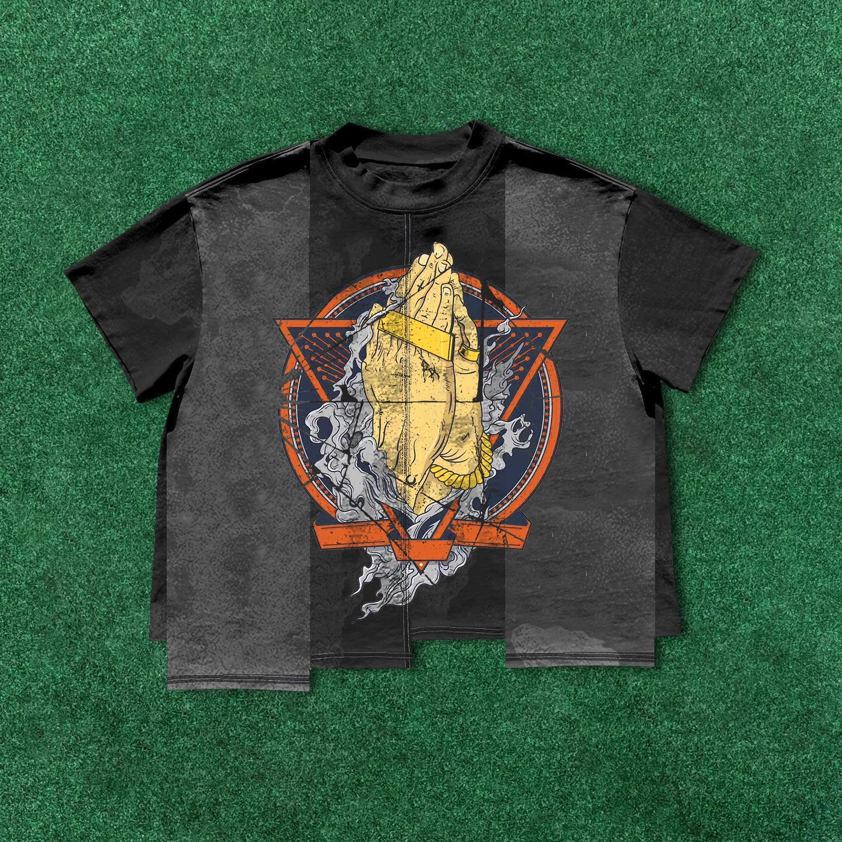 T Shirt Manufacturing Custom Print Oversized Boxy Fit Screen Printing Graphic t Shirt Heavy Cotton Cropped T-shirt