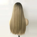 China Perfect Unprocessed Hair Jewish Kosher Sheitel Wig Balayage Silky Straight No Layer for White Women 20inch 22inch in Stock