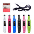 High-Speed Handheld Beauty Care Nail Drill Machine 6 Bit Electric Equipment with US/EU Plugs