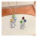 Hot Popular 925 Sterling Silver Natural Gemstone Christmas Women Jewelry Charms Fashion Pendant Necklace
