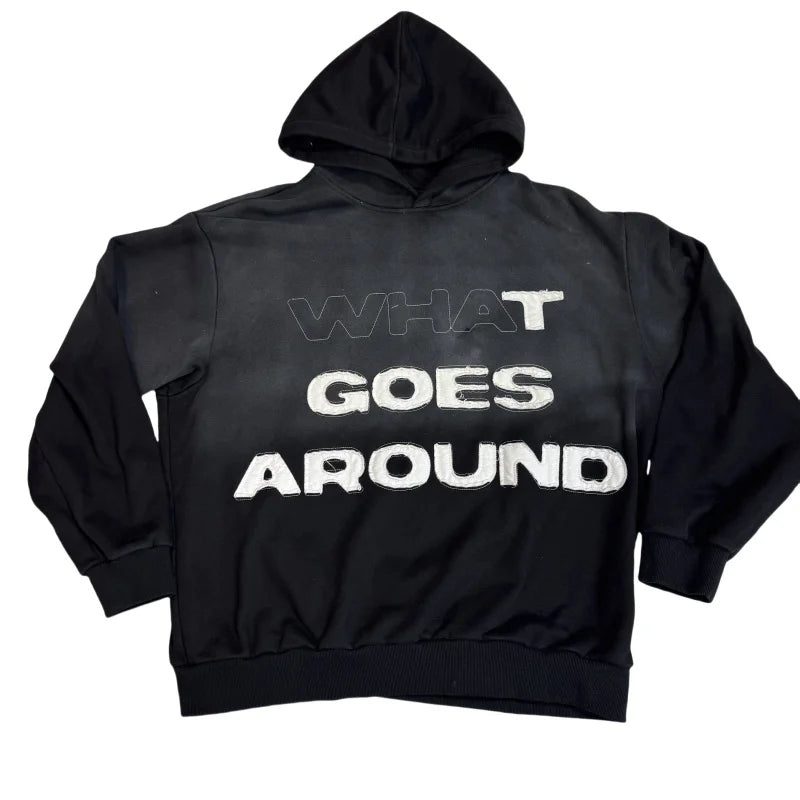 Custom Pullover Sweatshirt Cotton Fleece Applique Embroidery No Pockets Patch Embroidery Oversized Cropped Acid Wash Hoodies Men