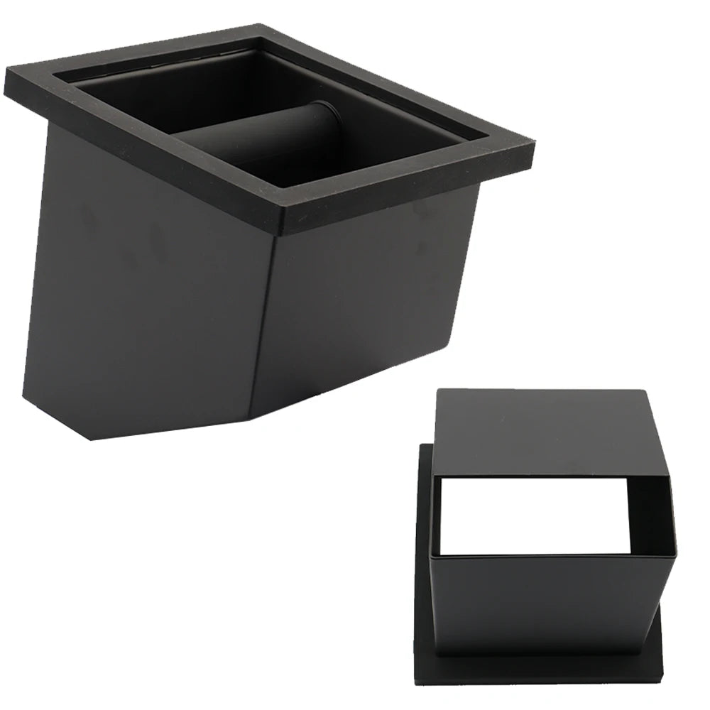 Espresso Accessories Knock Box Built-in Desktop Metal Knock Box Stainless Steel Embedded Bottomless Coffee Knock Box