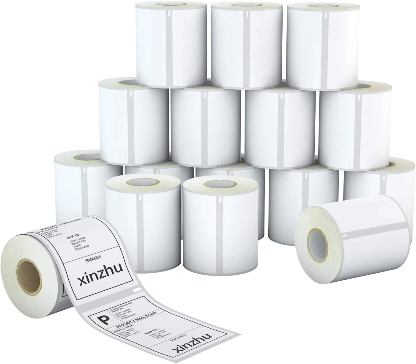 A4 Direct Thermal Label 4x6 Thermal Paper Sticker Fold 500Commercial Grade Thermal Shipping Labels