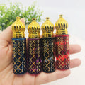 5ml 10ml Custom Round Glass Essential Oil Bottles Roll on Bottles Colorful Deodorant Roller Containers With PP Ball