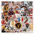50PCS Cool Fire Rescue Fire Engine Truck Thin Red Line Fireman Firefighter Sticker