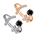 925 Silver Ring Fine Jewelry Ready to Ship Trendy  Engagement Wedding Rings with Zircon