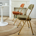 BILIDO Modern Antique Fabric Leg Corduroy Banquet Catering Apartment Warehouse Foldable Dining Room Folding Chair
