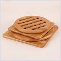 Kitchen Natural Trivet Mat Set Bamboo Insulation Table Silicon Folding Trivets for Dinning Waterproof Place Mats Eco Friendly