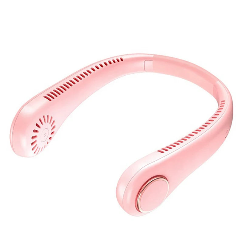 2022 Fashion Hand-free Neck Fan Usb Fan Sport Mini Portable Hanging Neckband Fan