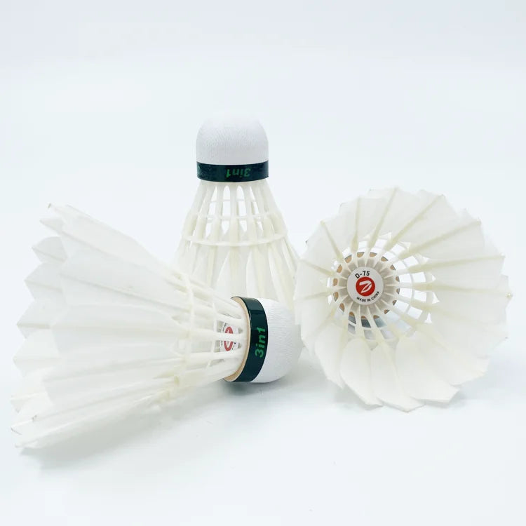 Dmantis In-stock High Speed Shuttlecock 12 Pcs Feather Badminton Shuttlecock for International Tournament
