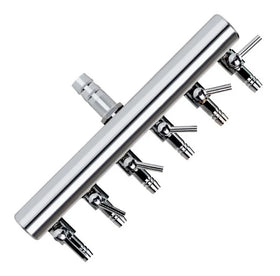 4 /6/ 8 /10 Way Stainless Steel Control Valve Air Distributor Copper Oxygen Pump Aquarium Air Flow Splitter