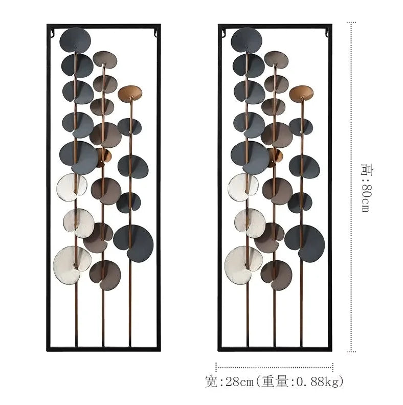 80*28CM Set 2  Design Light Luxury Wall Decoration Pendant Living Room Sofa TV Background Wall Decoration Porch Wall Decoration