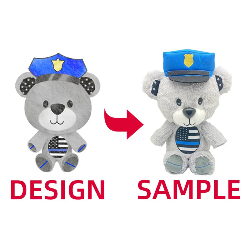 Custom Teddy Bear Cute Stuffed Animal Peluche Make Your Own Plushie Toy for Kids Company Gifts Custom Stuffed Toy